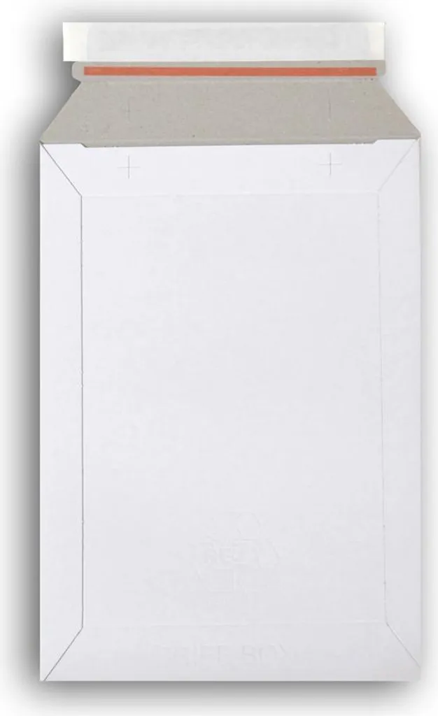 500 Enveloppes carton B-Box 1 blanc anti-pliage pour Lettre Suivie Pro