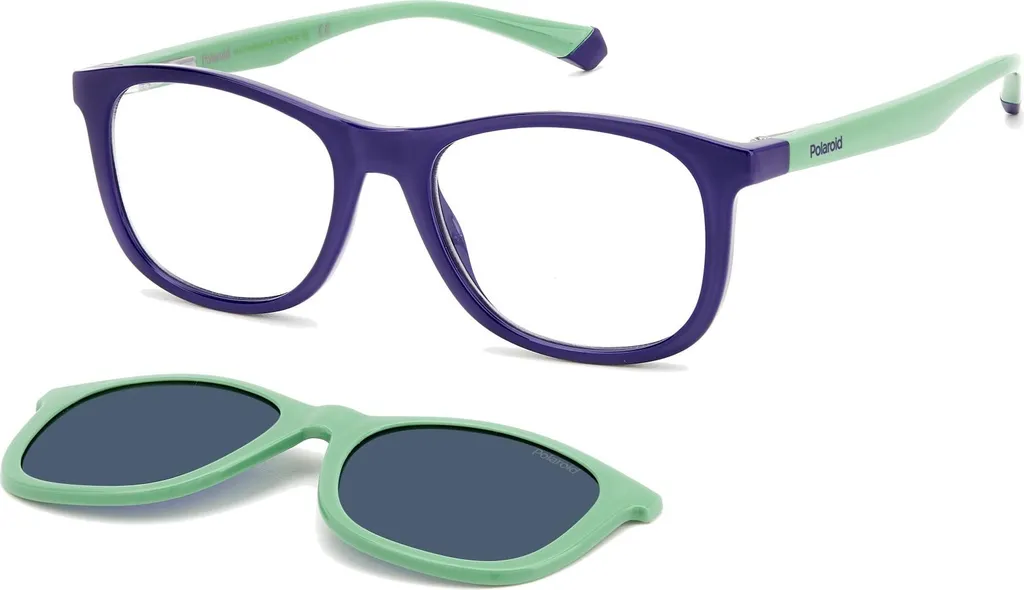 Lunettes de Soleil Enfant Polarisées Polaroid PLD 8054/CS avec Clip Solaire