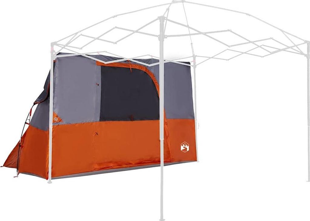 vidaXL Innenzelt mit Dach Grau und Orange 280 x 220 x 176 cm Taft