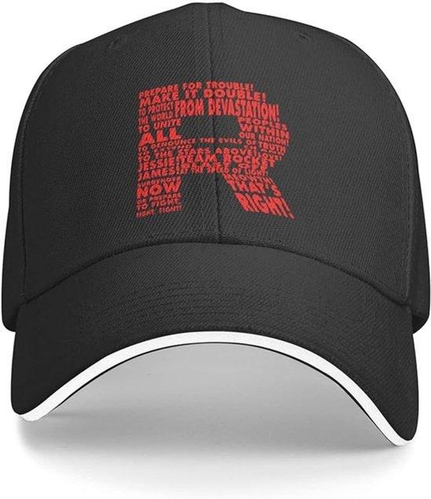 Sportpet für Damen und Herren, verstelbar, Typografie, Tennis, Baseball