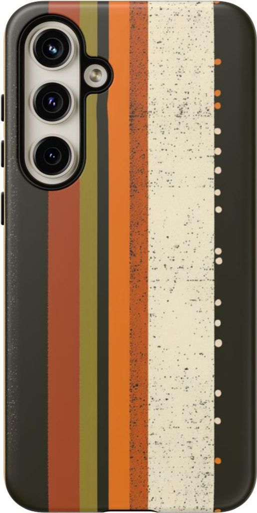Retro-Streifen und Punkte – Hülle Kompatibel mit Samsung Galaxy S24 Plus