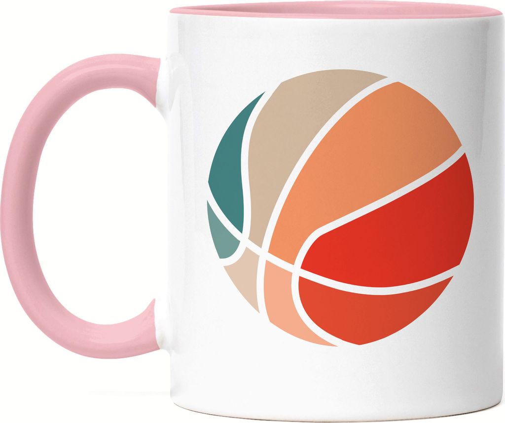 Basketball Tasse Rosa Leben Mannschaft Spieler Teamsport Korb Basket Ballsport Jersey Team Mannschaftssport
