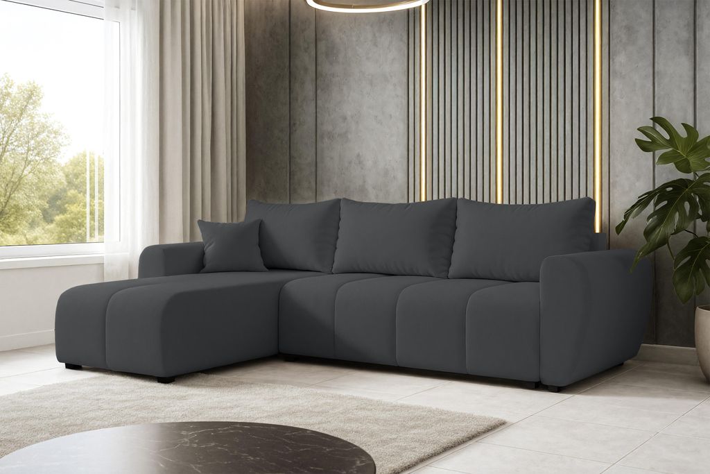 AX LIVING Canapé d'angle avec fonction sommeil Malatya L Image du produit 