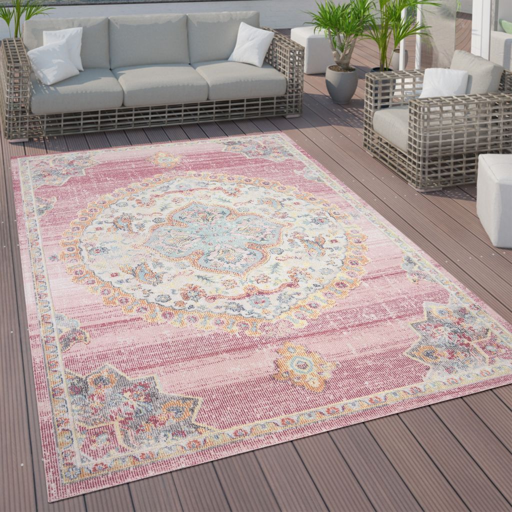 In- und Outdoor-Teppich, Kurzflor Mit Orient Design In Produktbild 