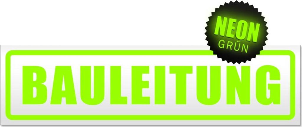 Bauleitung Magnetschild Schild magnetisch