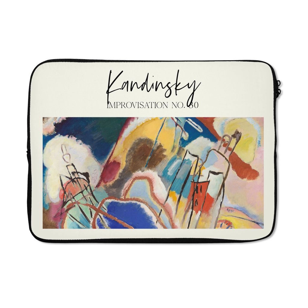 MuchoWow Laptop Hülle 13 Zoll Malerei - Abstrakt - Kandinsky Laptoptasche - Laptophülle - Sleeve - Rundumschutz