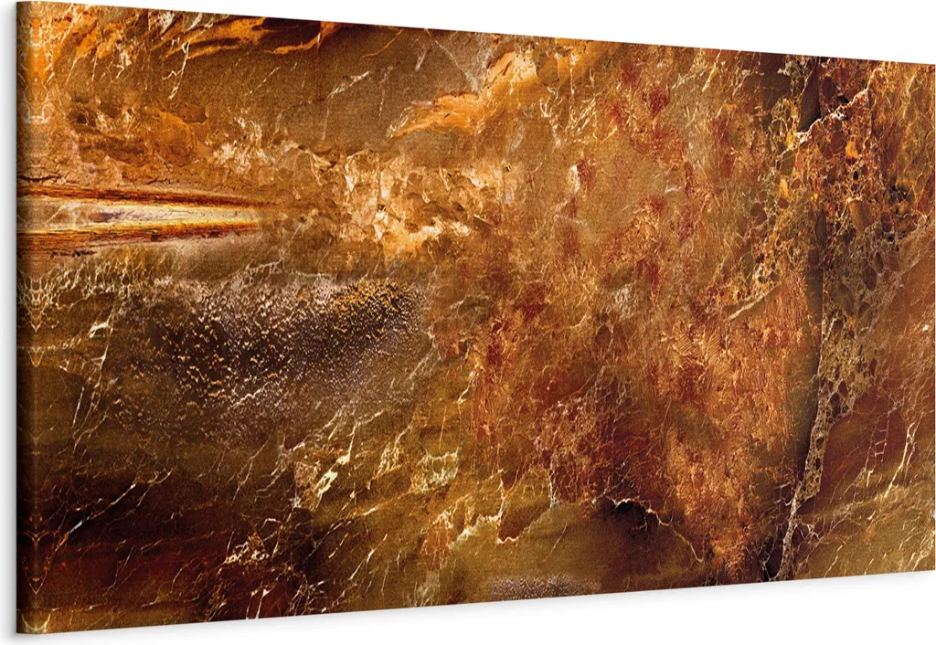 Quadro Abstract Gold City 120x40 cm | Professional Home Decor