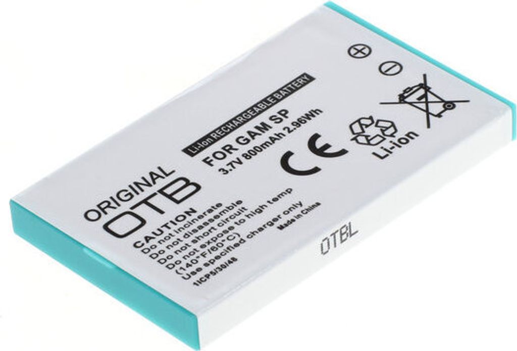 OTB Akku kompatibel zu Nintendo Gameboy Advance SP Li-Ion Produktbild 