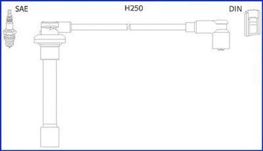 HITACHI 134520 Zündkabelsatz Zündleitungssatz