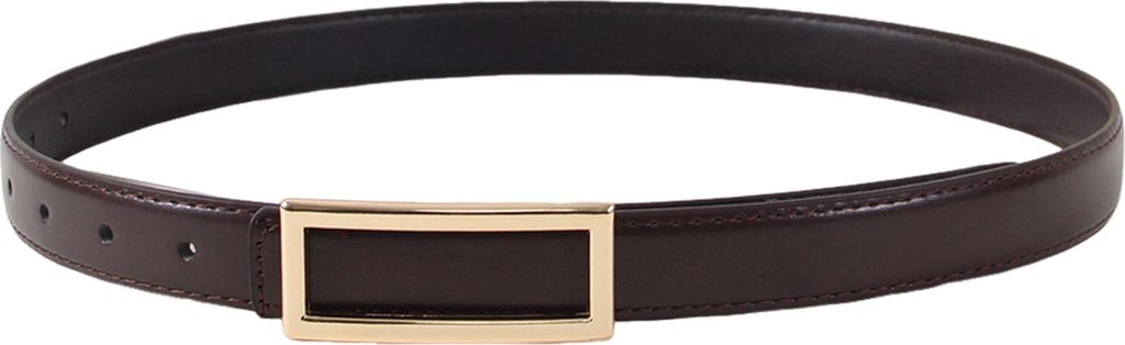 Modischer Gürtel aus Kunstleder für Damen, rechteckige Schnalle, einfarbig, Taillengürtel für Hosen, Jeans, vielseitiges Accessoire für Kleide...