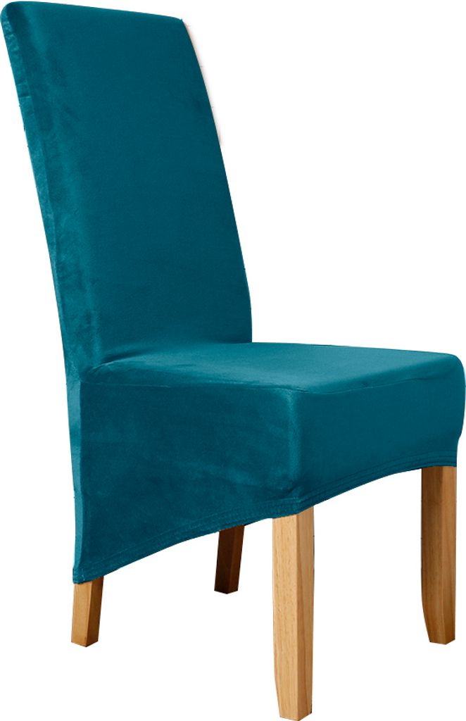 Stretch Stuhlhusse Universelle Samt Stuhlbezug Husse für Produktbild 