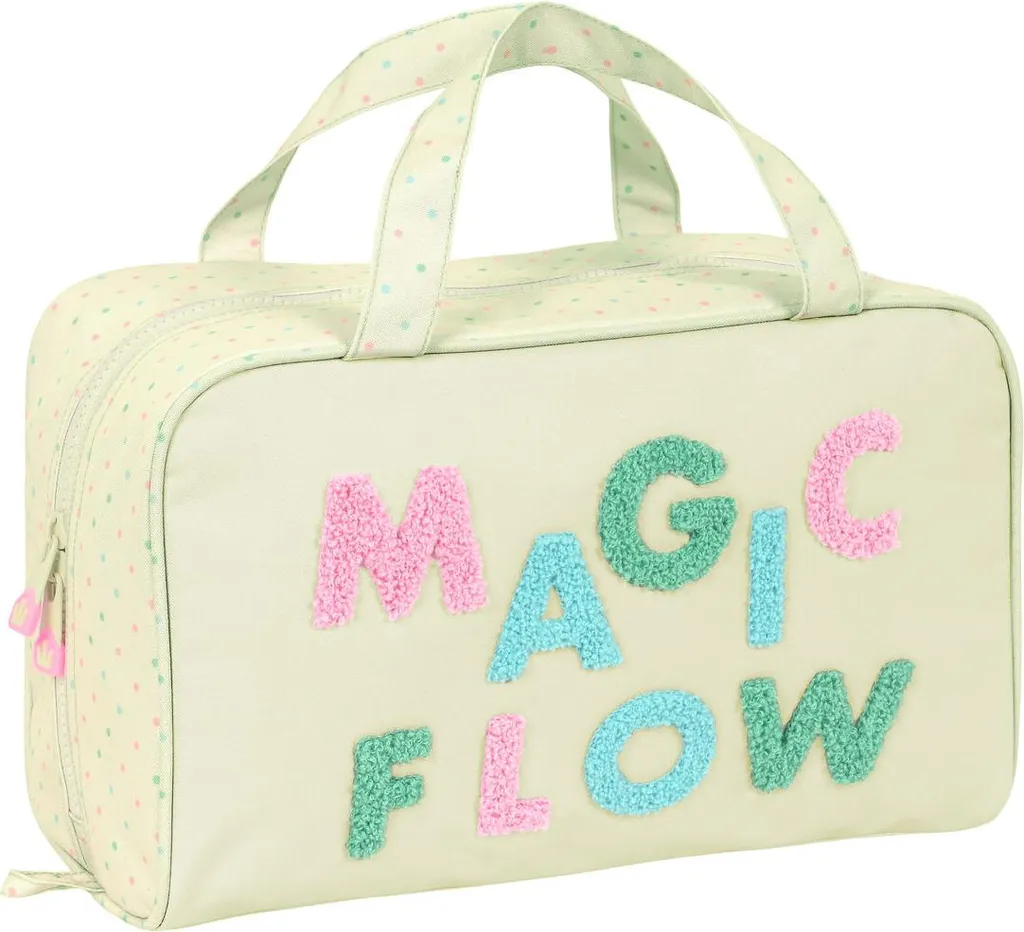 Neceser Glow Lab Magic Flow Beige: Accessorio Scuola Chic 31x14x19cm