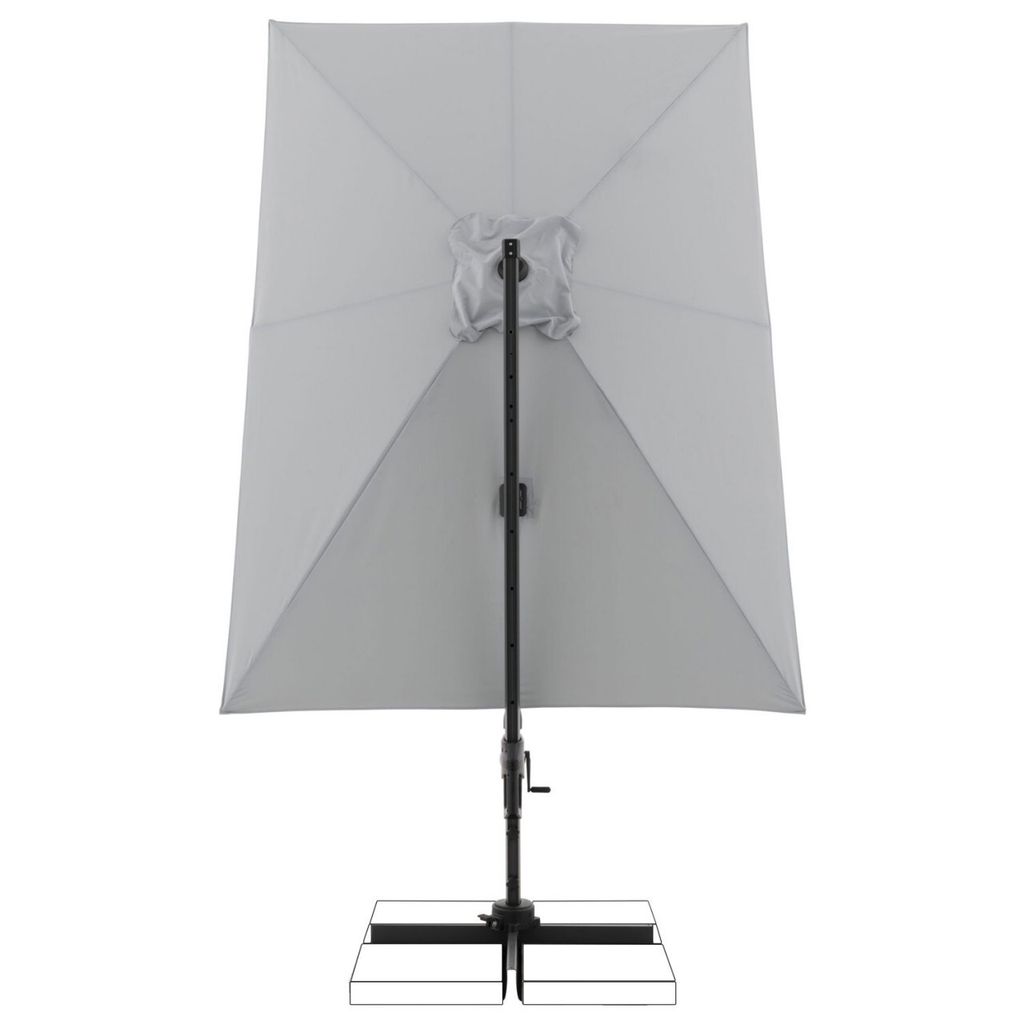 doppler "Doppler Ampelschirm Active Pendel Green Edition 310x210cm hellgrau 827"
