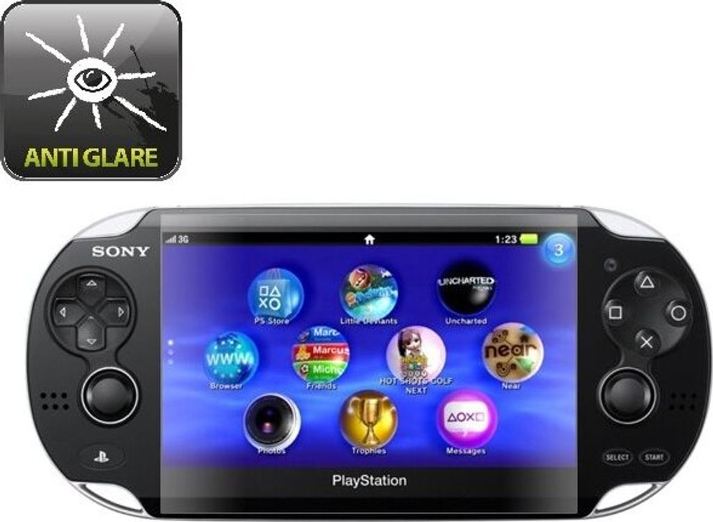 2x Displayschutzfolie für Sony PS Vita ANTI-REFLEX Displayfolie MATT