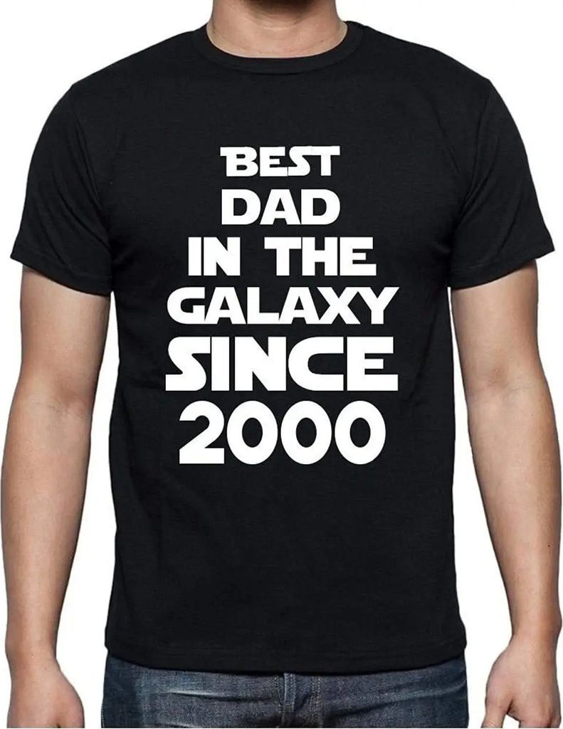 Herren Grafik T-Shirt Bester Vater in der Galaxie seit 2000 – Best Dad in the Galaxy Since 2000 – Geschenk 24. Geburtstag Jahrestag 24 Jahre Ju...
