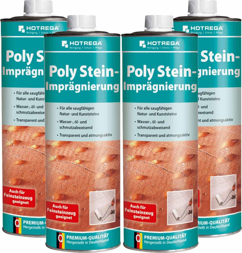 HOTREGA Poly Stein Imprägnierung Steinimprägnierung Imprägniermittel für Natur- & Kunststein