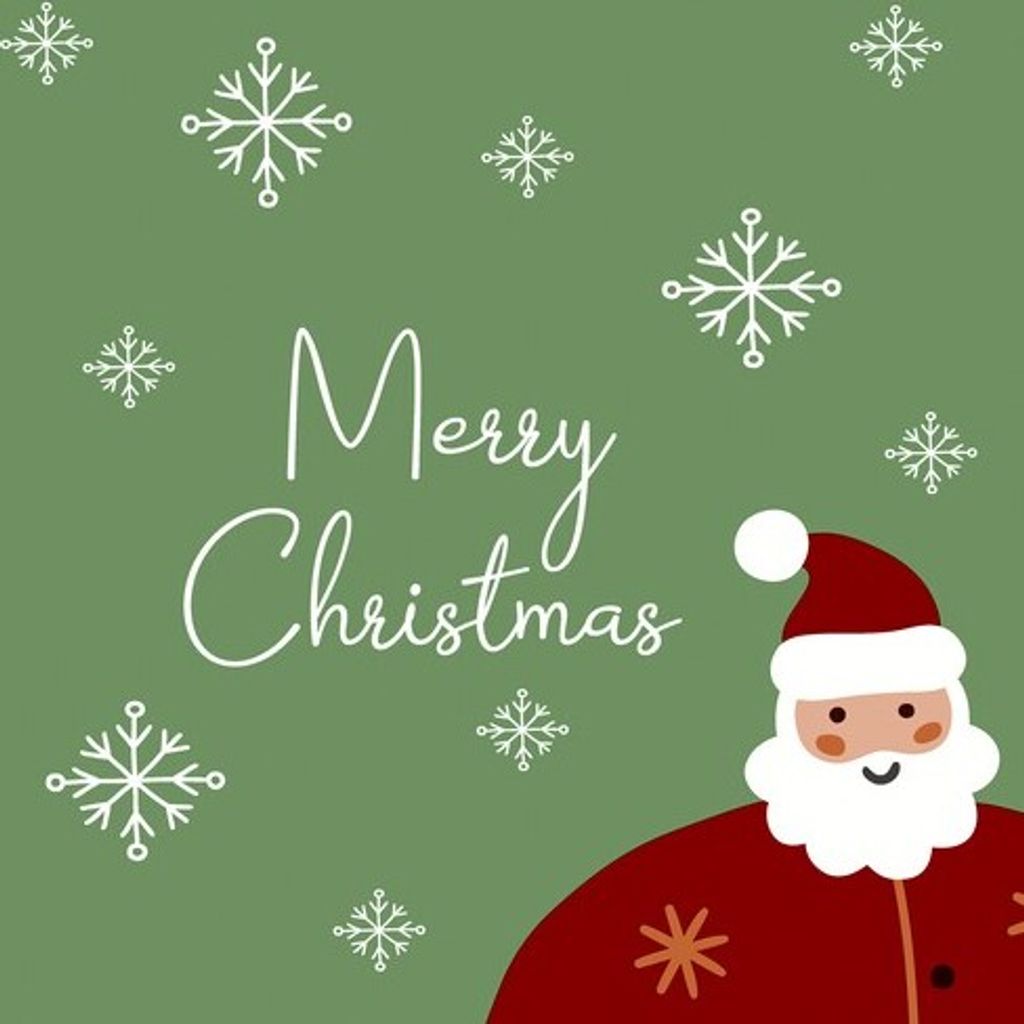 20 Servietten Funky Santa - Merry Christmas und Santa 33x33cm