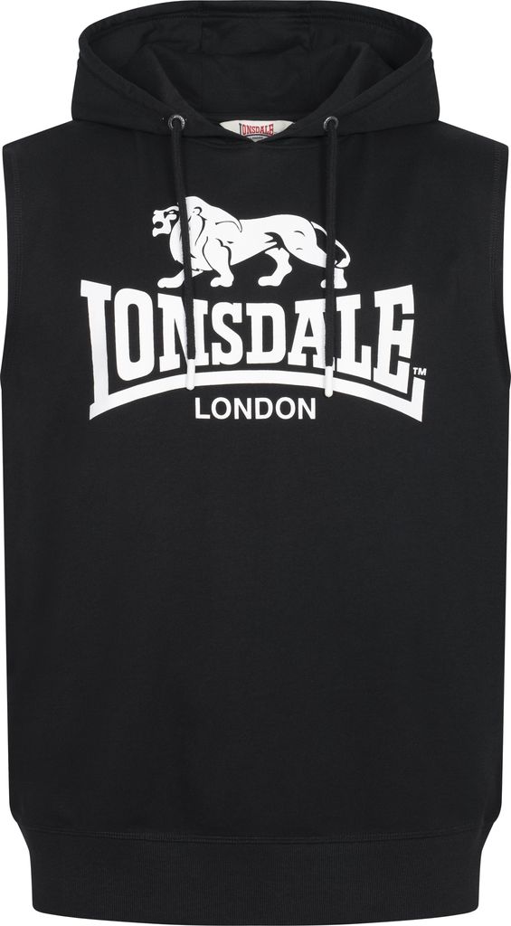 Felpa senza maniche da uomo con cappuccio regular fit Immagine del prodotto 