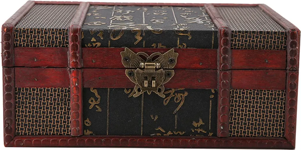 Rangement bois vintage boîte pour cacher le désordre des petits livres