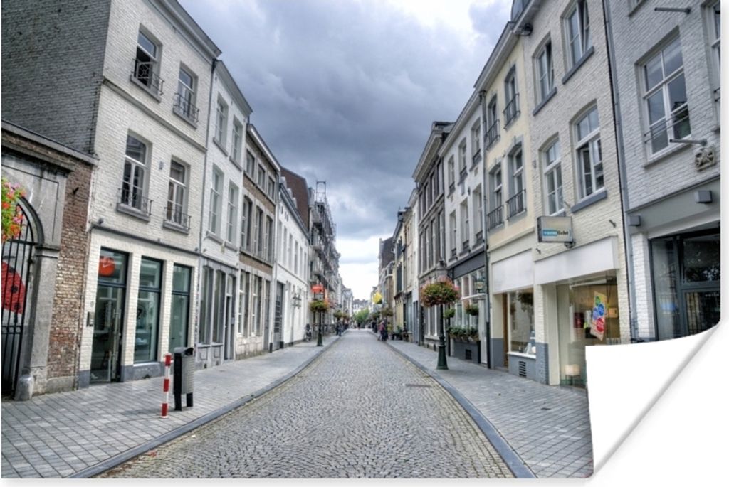 MuchoWow Poster Architektur - Maastricht - Weiß 60x40 cm - Schlafzimmerdekoration