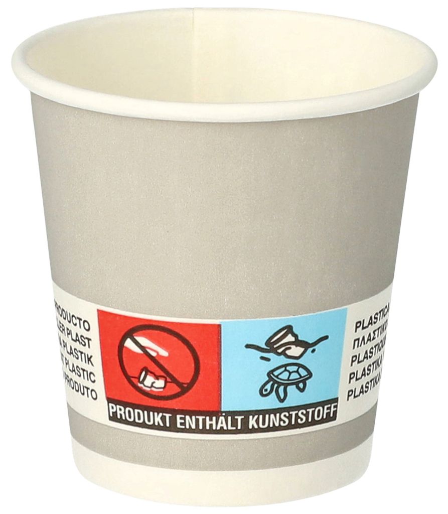 PAPSTAR Gobelet en carton "pur" Shot 5 cl gris 20 pièces Image du produit 