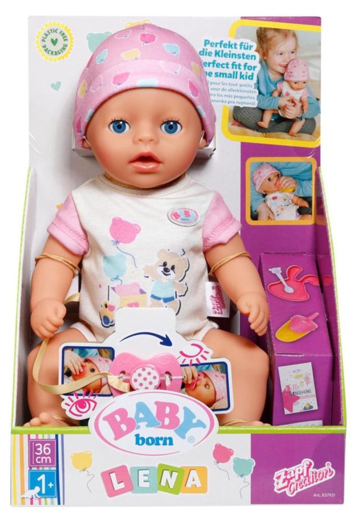 BABY Born Lena 36 cm Babypuppe Puppe Accessoires & Produktbild 