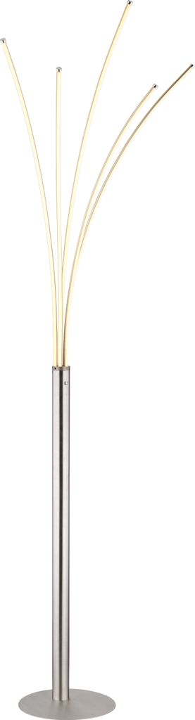 Globo Lighting Stehleuchte Metall Nickel matt, LED