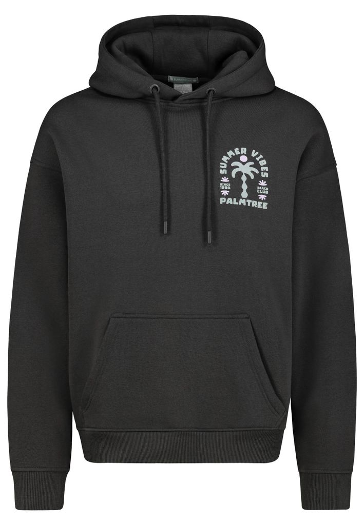 Sublevel Sweat Hoodie Eingrifftaschen Kordelzug Regular Fit Größe: M