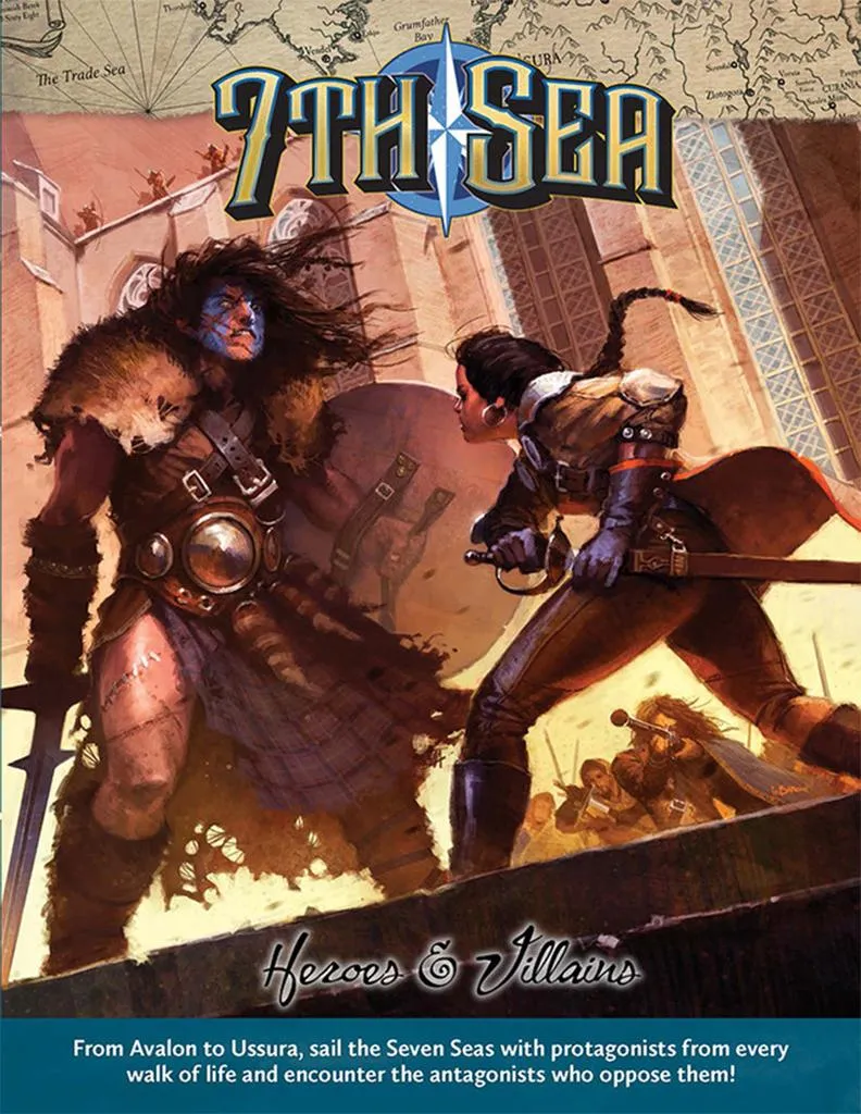 7th Sea Heroes and Villains Guide JdR pour Créer des Scénarios Pro
