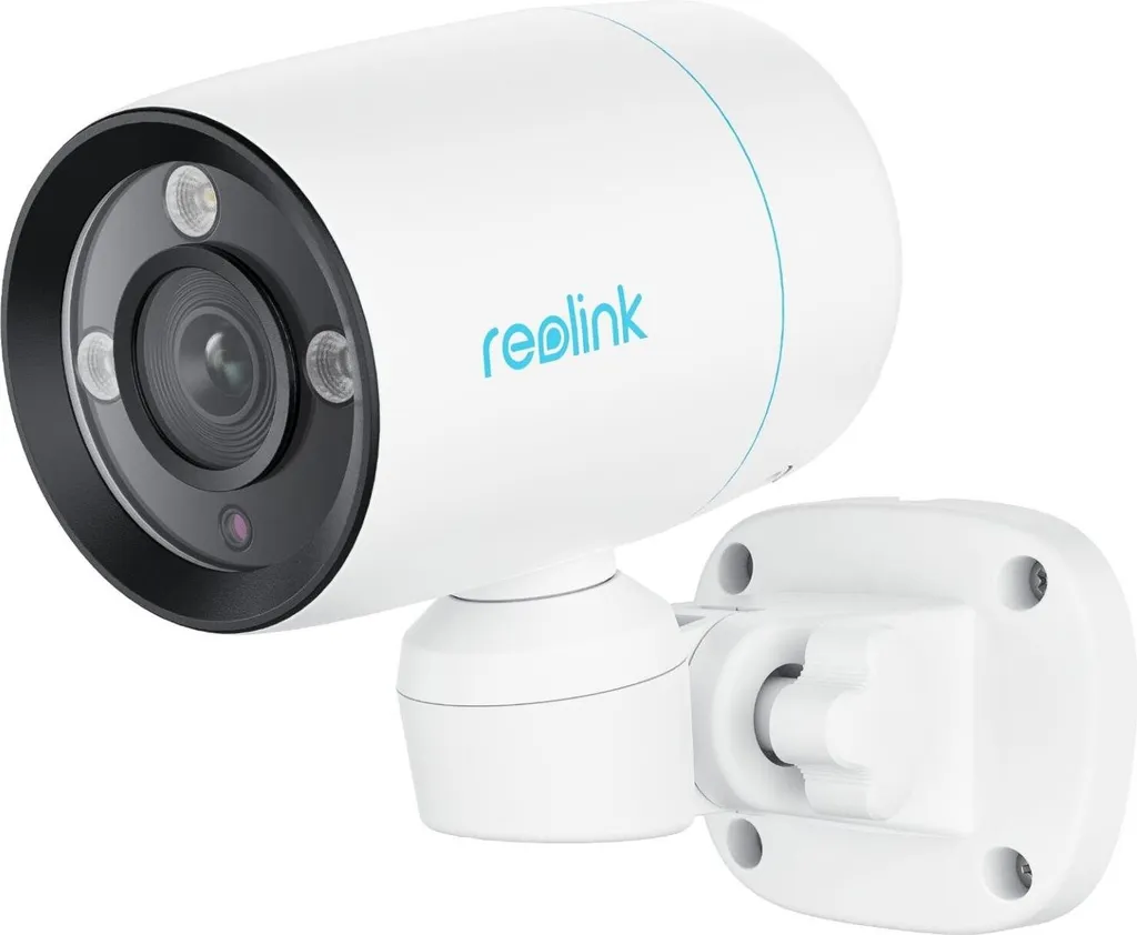 Caméra Reolink P330P 4K Smart PoE Blanche et Noire pour Surveillance