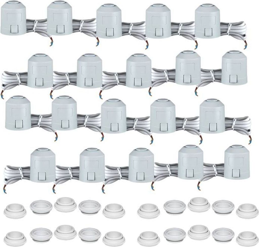 Stellantrieb Fußbodenheizung 24 V AC NC VM Ventilanpassung VA80 20 Stück