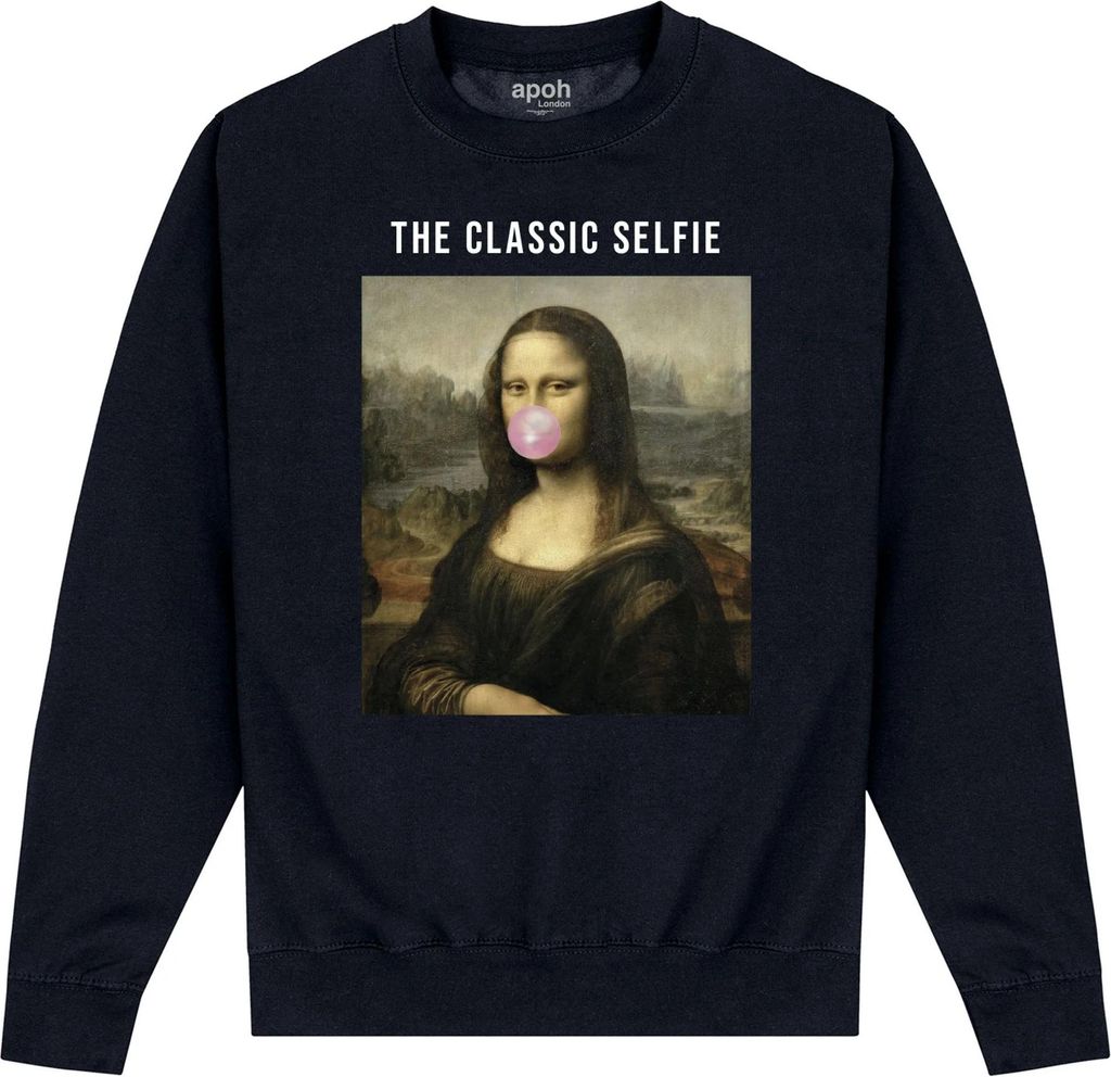 Apoh - "Selfie" Sweatshirt für Herren/Damen Uni PN202 (L) (Schwarz)