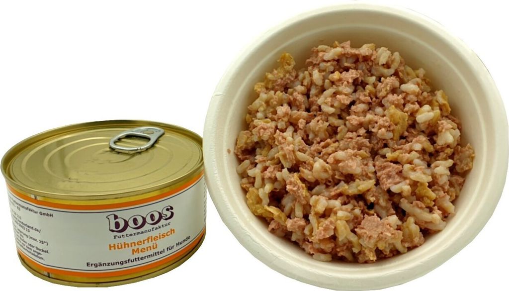 Boos Hühnerfleisch Menü 300g Einzelfuttermittel für Hunde Produktbild 