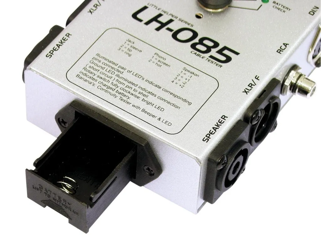 Omnitronic LH-085 Testeur de Câbles Multi-Format 10355085 Polyvalent