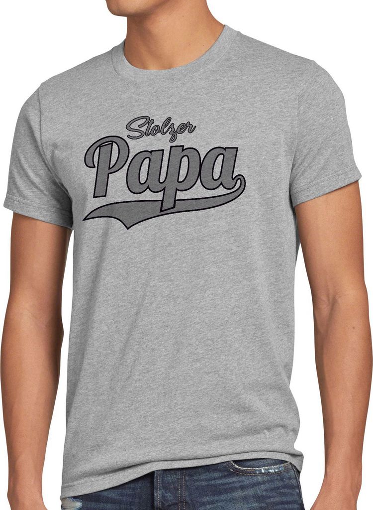 style3 Stolzer Papa Herren T-Shirt Vater Dad Spruchshirt Funshirt