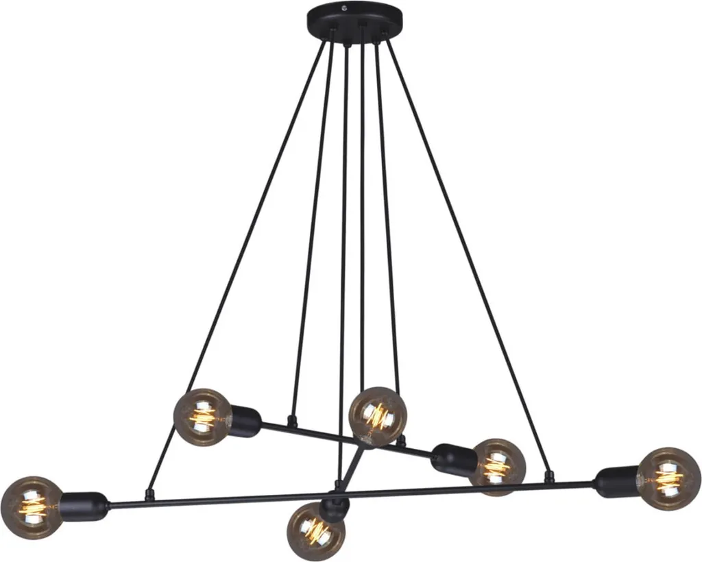 Lustre Moderne pour Salle à Manger SITYA Noir - Éclairage Grand Format
