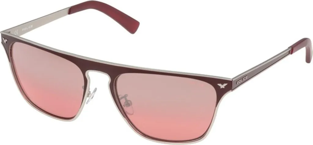 Police S8978 56504X Occhiali Donna | Eleganza Italiana in Rosso Metallo