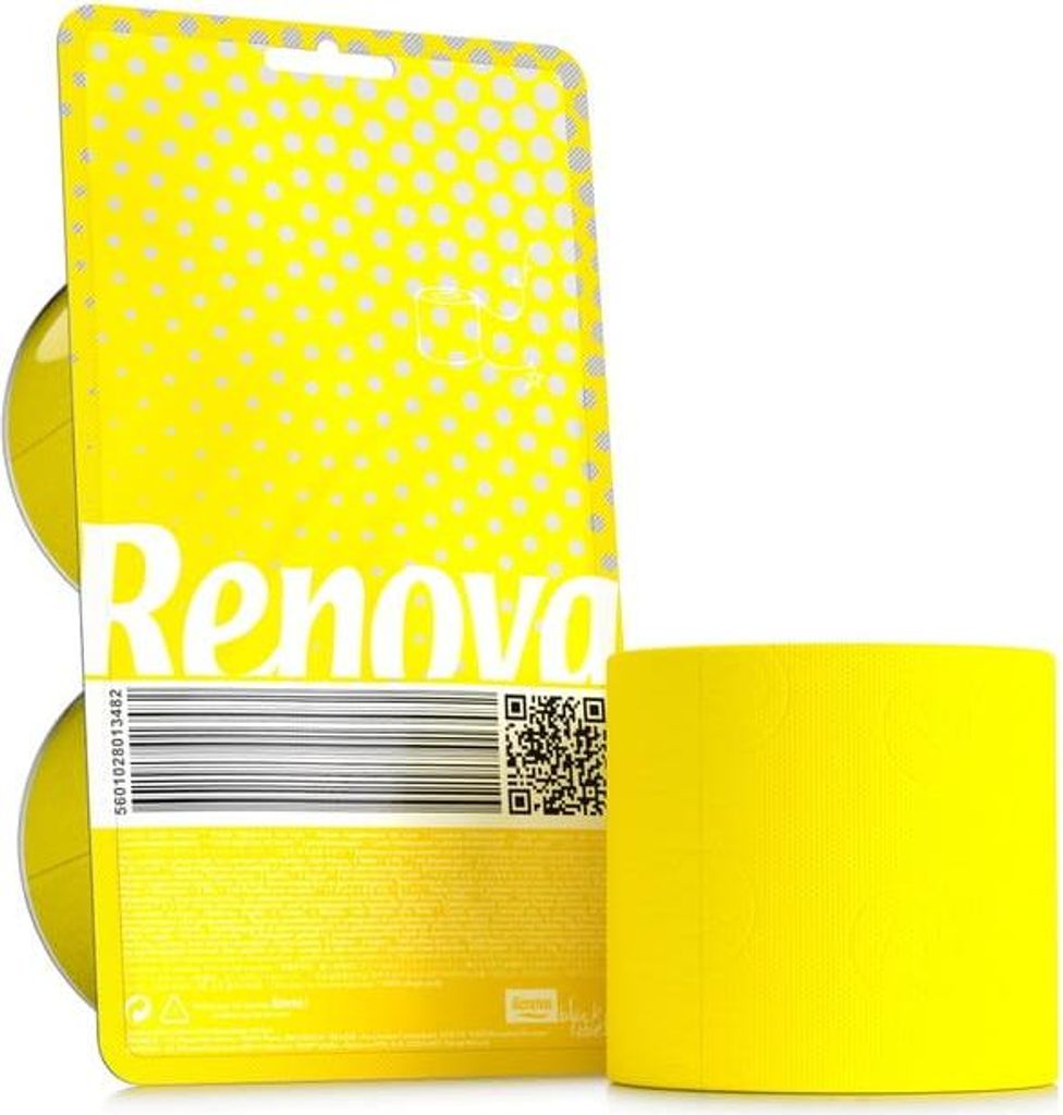 Renova Crystal Gelbes Toilettenpapier 2 Rollen