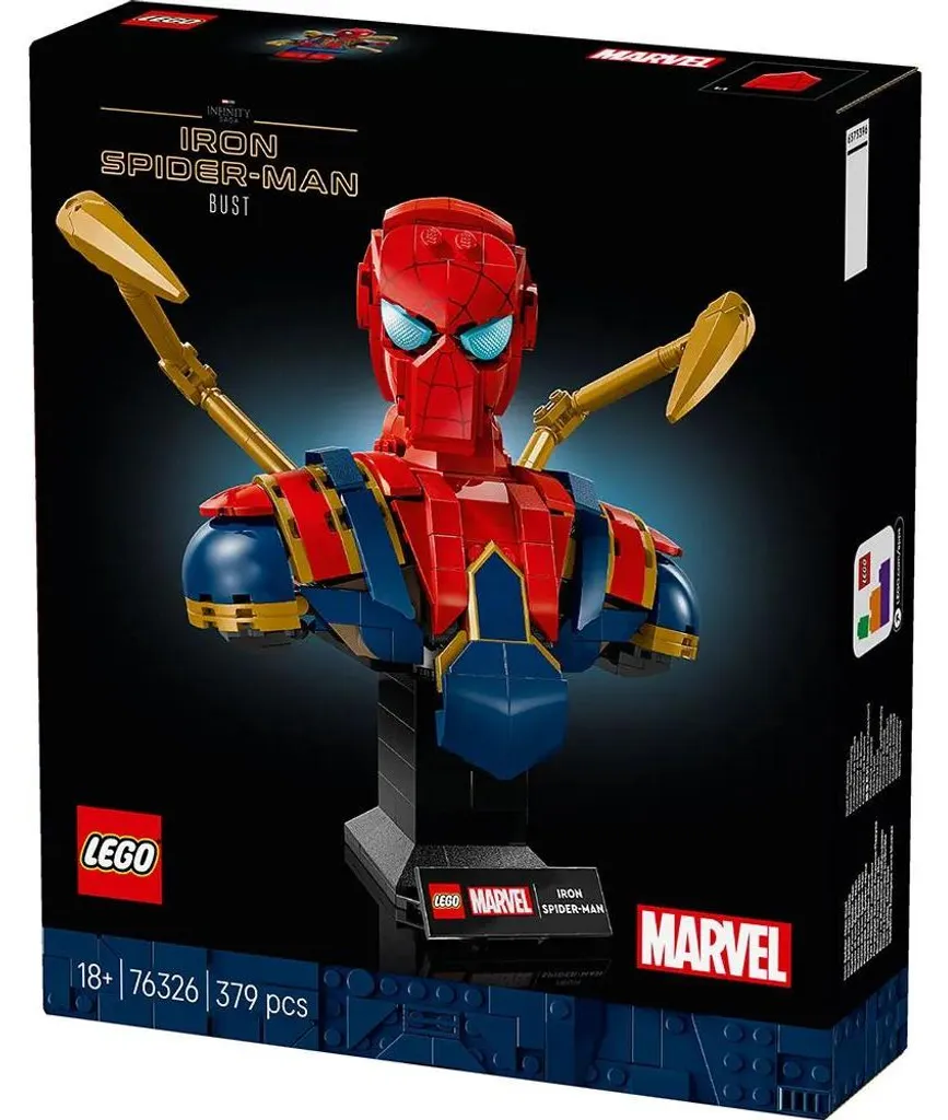 Buste Iron Spider-Man LEGO 76326 Figurine à Construire Marvel Adultes - 40