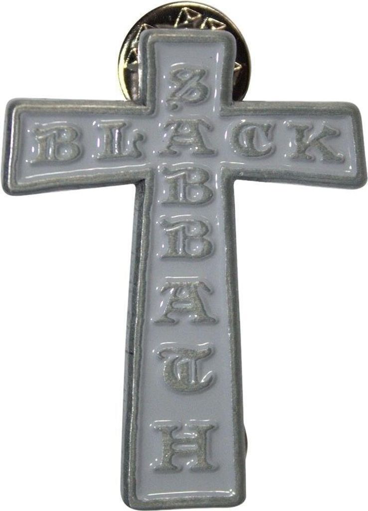 Black Sabbath Cross Badge 40 mm