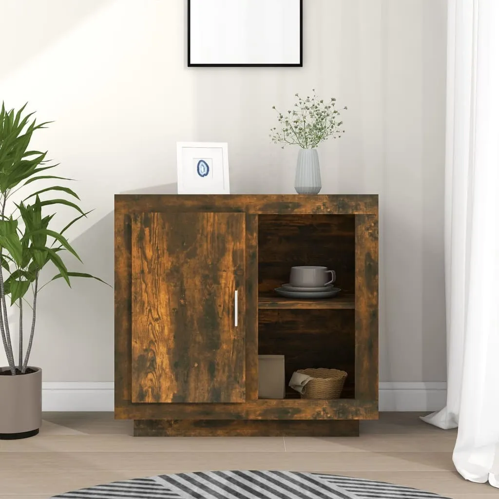 Mobile Credenza 80x40x75 cm vidaXL Rovere Fumé Design Contemporaneo