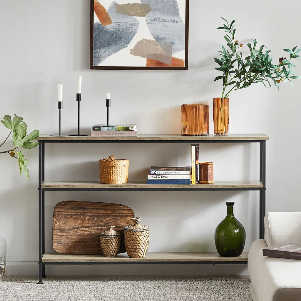 Table d'Appoint Longue et Étroite pour Entrée et Petit Appartement