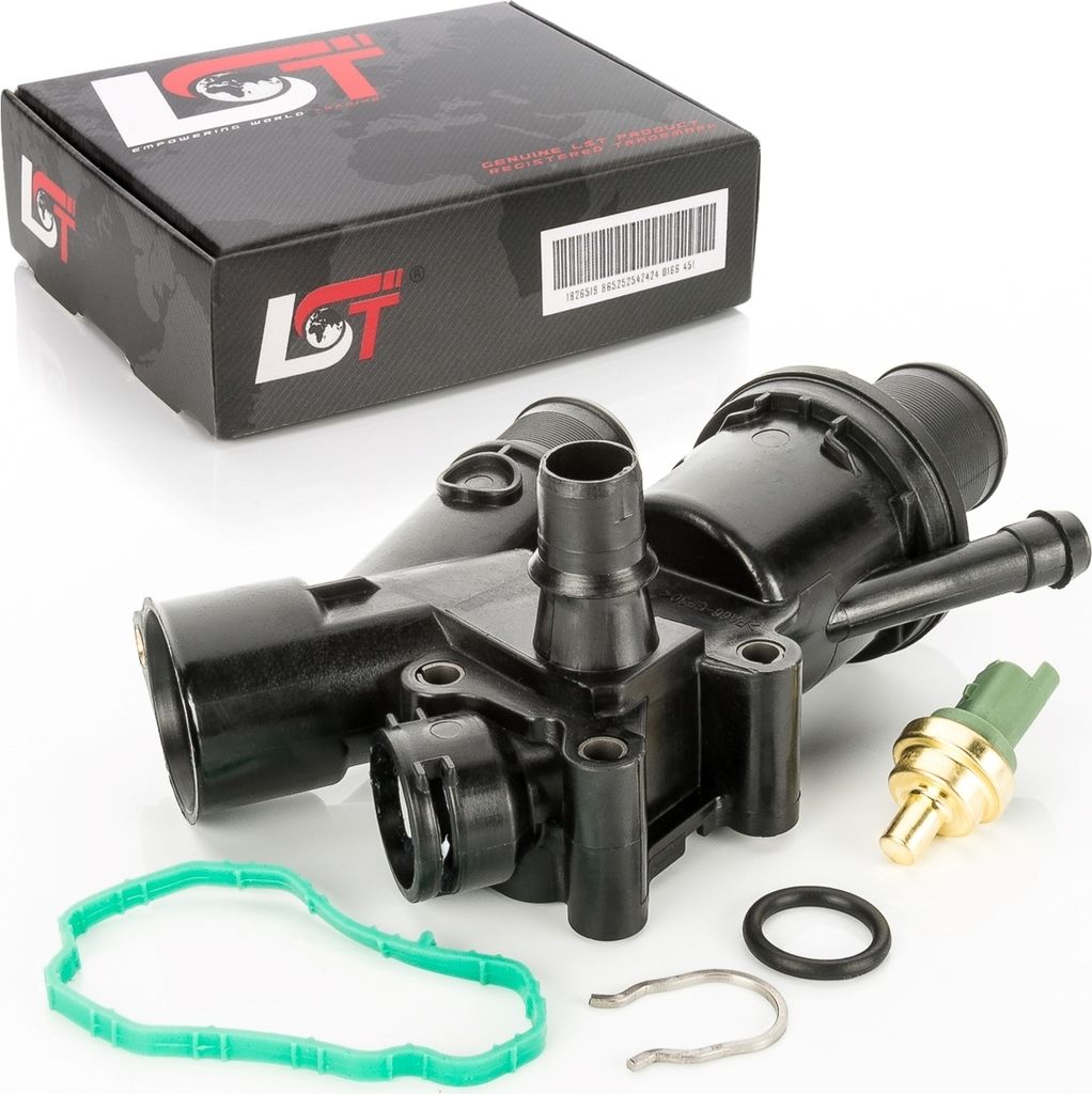 Thermostatgehäuse Kühlmittel Sensor 83°C für CITROEN FIAT FORD PEUGEOT 2.0 TDCi