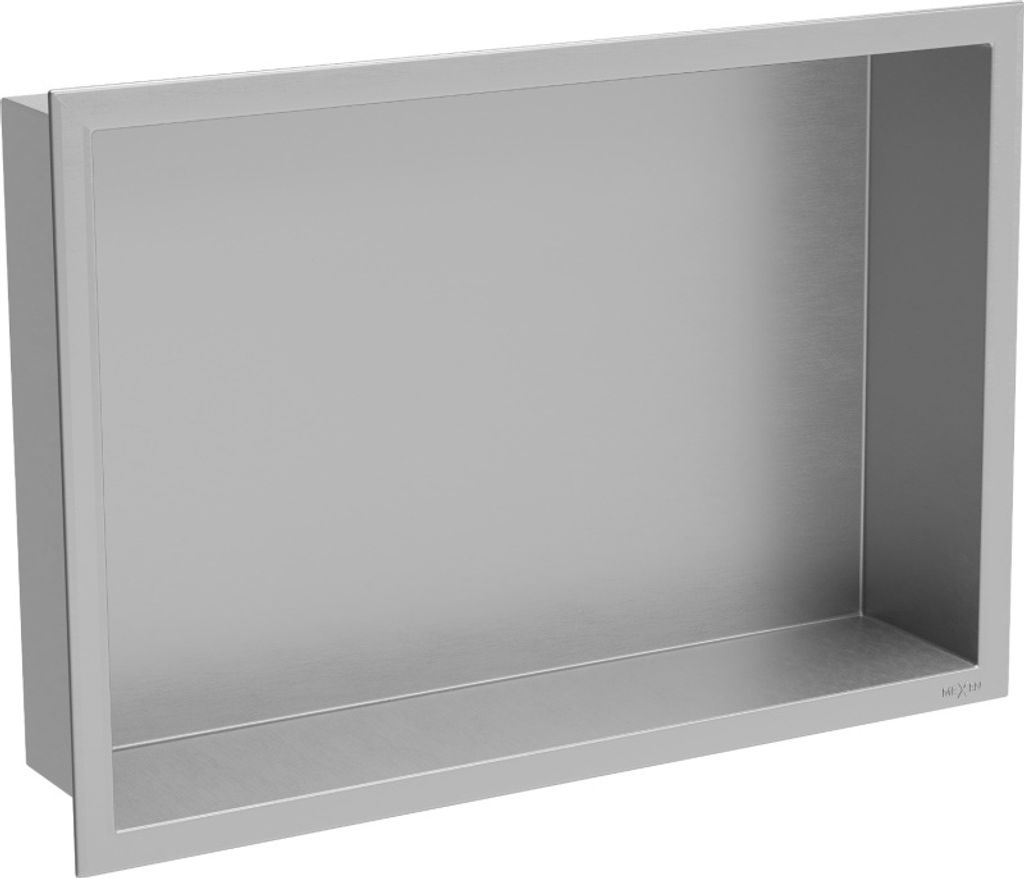 Mexen X-Wall-R zapuštěná police s límcem 45 x 30 cm, inox - Obrázek produktu 