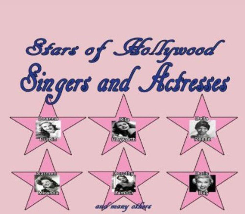 Various: Stars Of Hollywood - Singers & Actresses Vol. 1