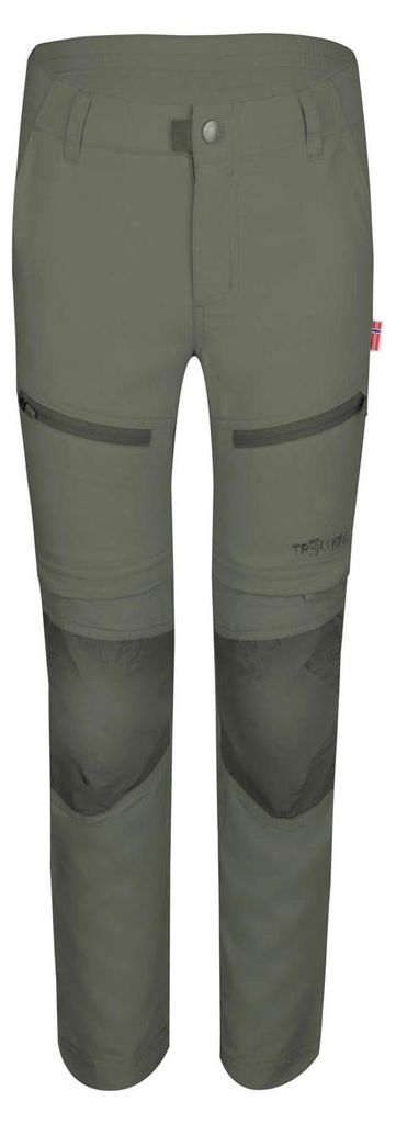 Trollkids Kids Nordfjord Zip-off Pants Slim Fit Kinder Grün Hose Outdoor 853-328