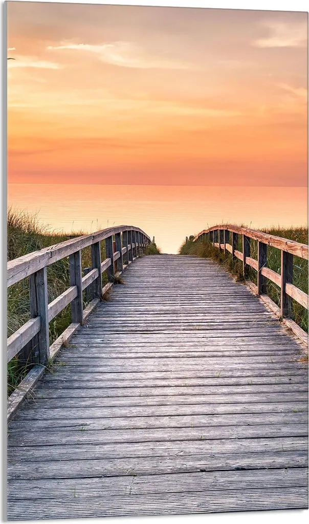 Protezione Piano Cottura Vetro 30x52 Tagliere Paesaggio Sole