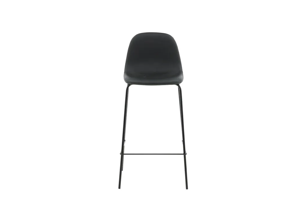 Tabouret de bar Polar noir similicuir idéal pour vos soirées entre amis