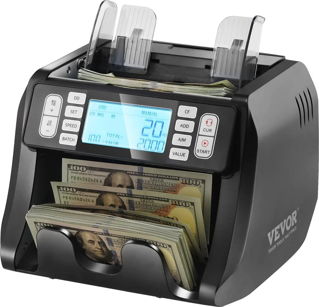 Compteuse de billets pour commerce avec fonctions addition et mise en lot - 10