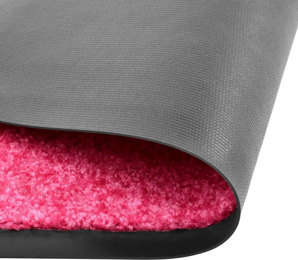 vidaXL Fußmatte Waschbar Rosa 60x180 cm